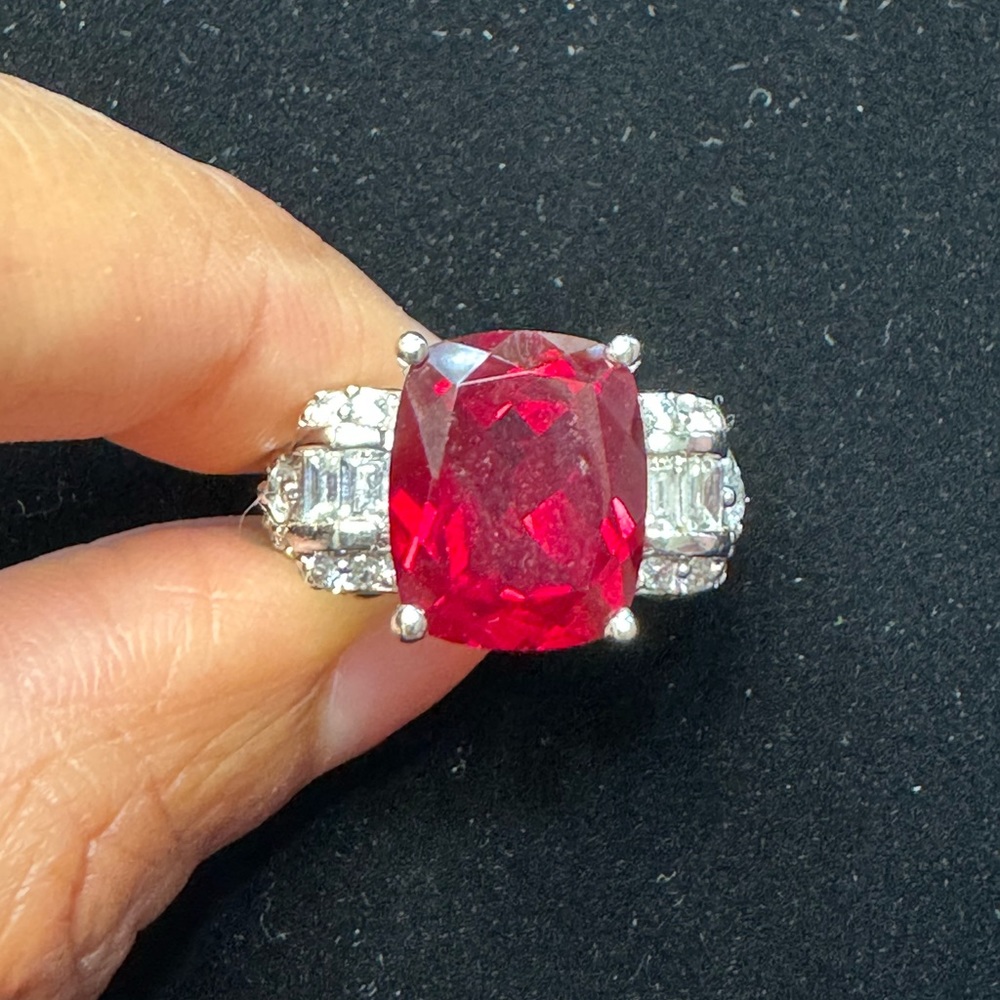 Ruby & Cz Ring - image 1